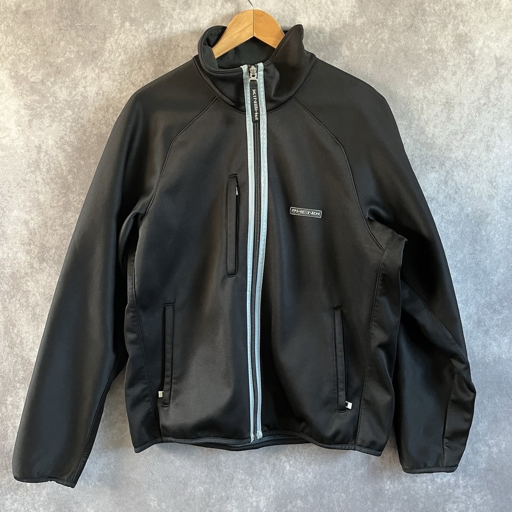 Phenix Softshell Jacket Mens Medium Black Aerothermo Fleece Lined EY5G860